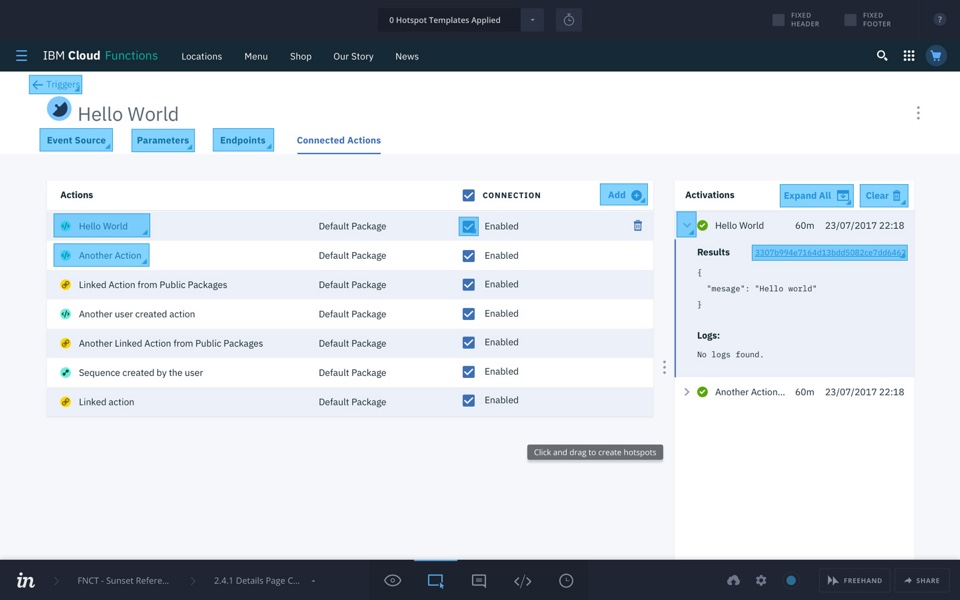 IBM Cloud Functions InVision